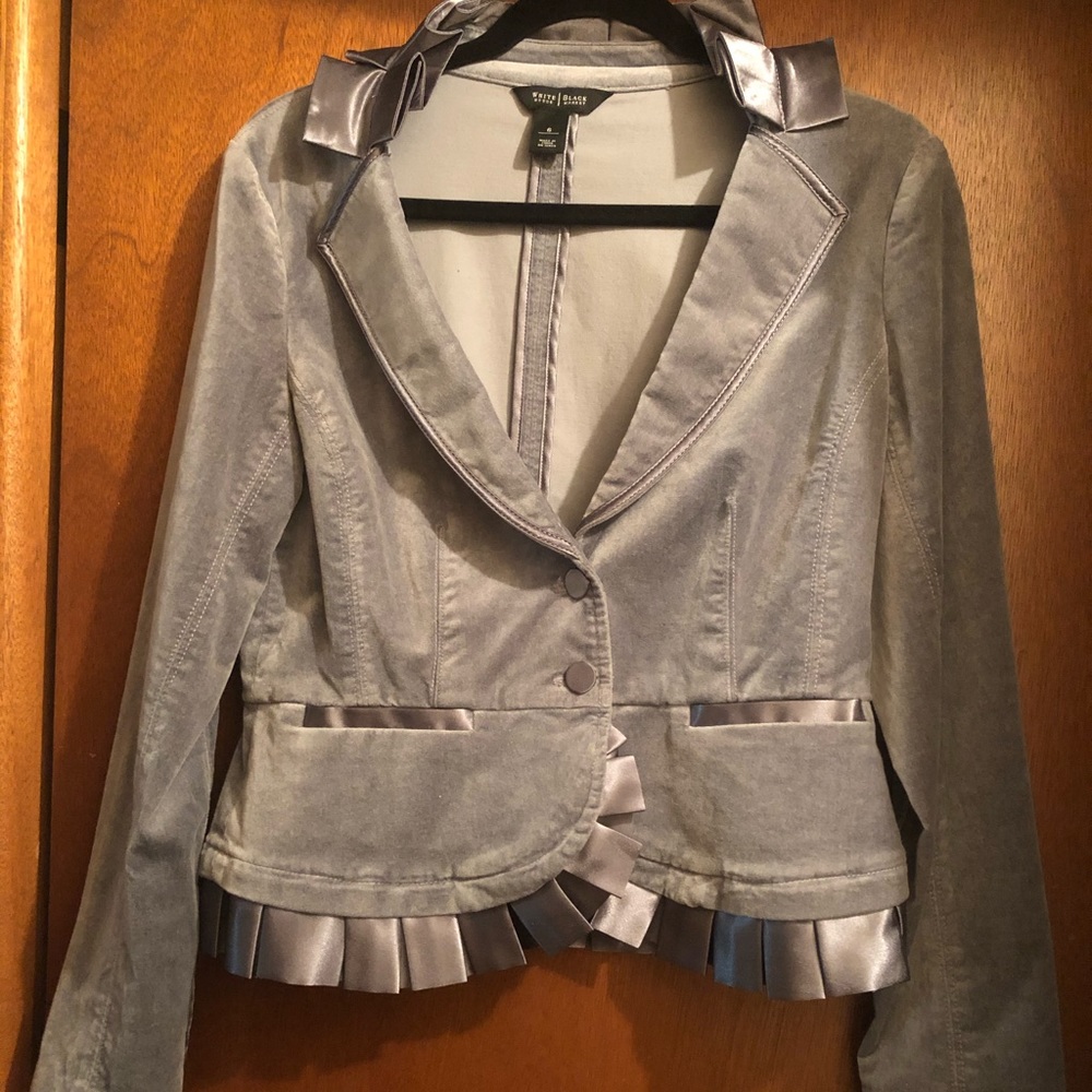 White House Black Market Velvet Blazer